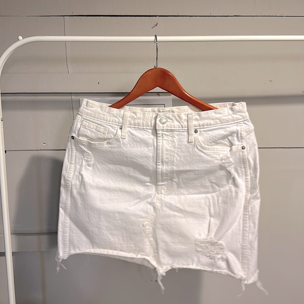 Arizona White Jean Skirt